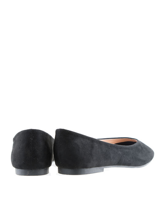 Antrin Anatomic Suede Ballerinas 231 Black