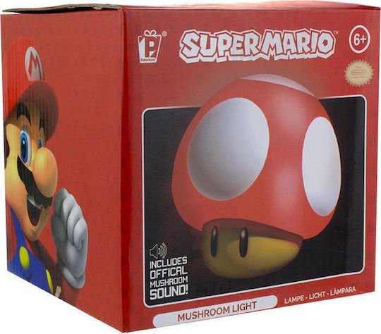 Paladone Παιδικό Διακοσμητικό Φωτιστικό Nintendo Super Mario Mushroom Κόκκινο 12εκ.