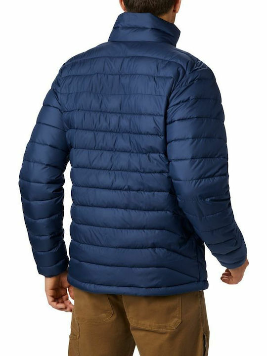 Columbia Powder Lite Big Men's Winter Puffer Jacket Waterproof and Windproof Navy Blue