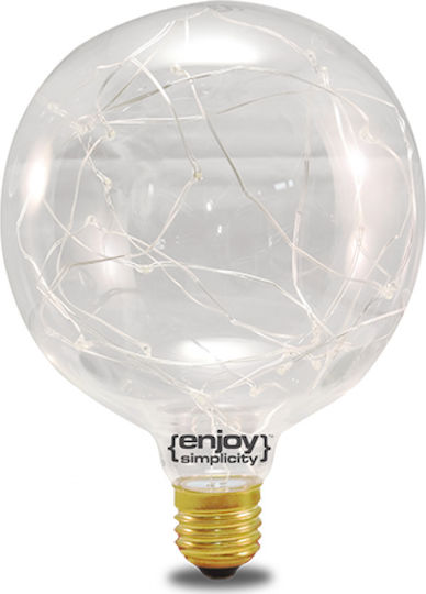 Elvhx LED-Lampe 1.5W 125mm für Fassung E27 und Form G125 Rot 135lm