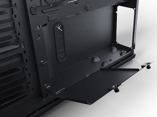 Phanteks Enthoo 719 Геймърско бюро Пълна кула Компютърна кутия със страничен прозорец и RGB осветление Сатенено черно