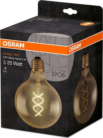 Osram LED Bulb 5W for Socket E27 and Shape G125 Warm White 250lm