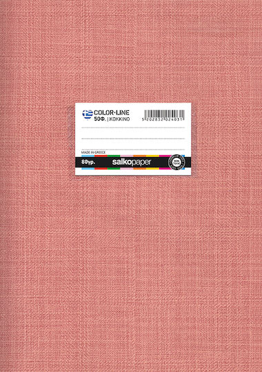 Salko Paper Caiet Cu dungi B5 50 de Foi Colorline Multicolor 1buc