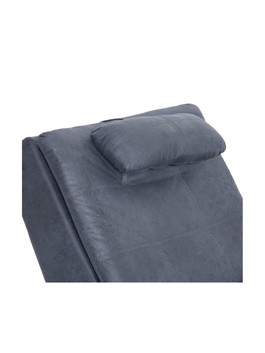 Modern Recliner made of Synthetic Leather Gri L145xW54xH72buc