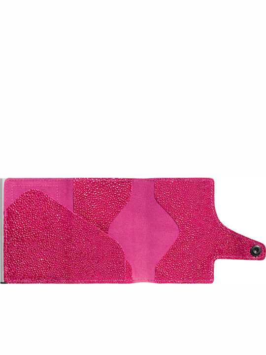 Click & Slide Large Women's Wallet Classic with RFID Fuchsia
