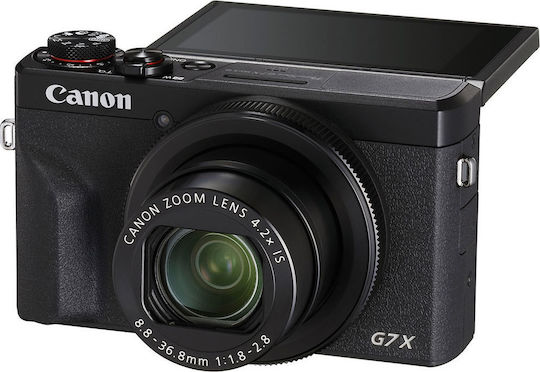 Canon PowerShot G7 X Mark III Cameră Foto Compactă 20.1MP Zoom Optic 4.2x Neagră