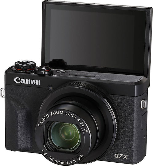 Canon PowerShot G7 X Mark III Cameră Foto Compactă 20.1MP Zoom Optic 4.2x Neagră