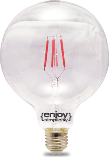Elvhx DreamLED LED Bulb 4W 125mm for Socket E27 and Shape G125 Red 360lm