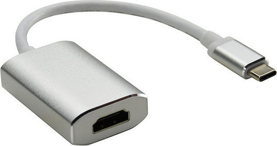 Cabletime C160 Converter USB-C male to HDMI female Gray 1pcs