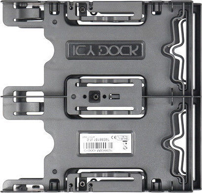 Icy Dock Flex-Fit Quattro Quattro 4x 2,5-Zoll-HDD/SSD-Halterung für externen 5,25-Zoll-Schacht Schwarz (MB344SP)