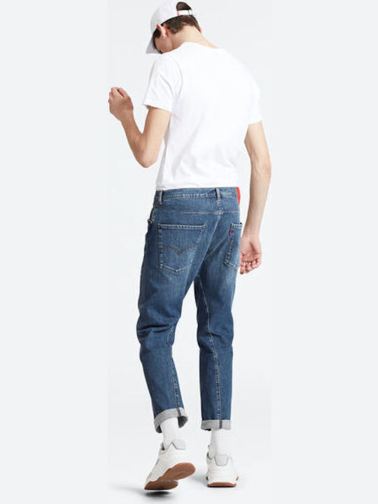 502 Men's Jeans Pants Elastic with Regular Tapered Fit Blue