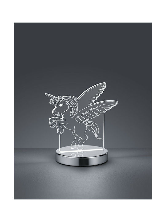 Trio Lighting Led Kids Decorative Lamp Karo Unicorn with Color Changes Transparent 12x17cm
