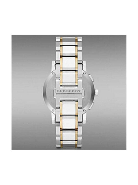 Burberry The City Women's Watch Chronograph with Silver Metal Bracelet