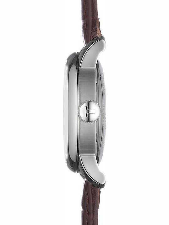 Tissot Le Locle Damen Uhr Automatisch mit Braun Lederarmband