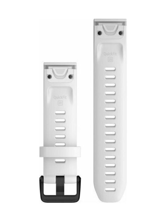 Garmin Quickfit 20 Strap White (Fenix 5S/5S Plus/6S/6S Pro/7S/7S Pro/8 (43mm))
