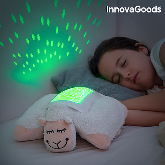 InnovaGoods Играчка за сън Cuddly Sheep with Projector Stars със светлина за 36++ месеца