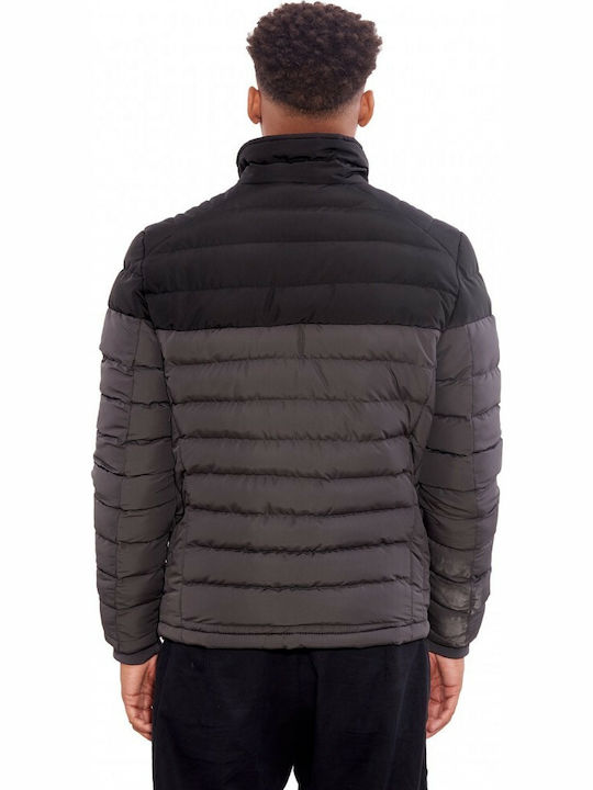 Ice Tech Herren Winter Jacke Puffer Gray / Black