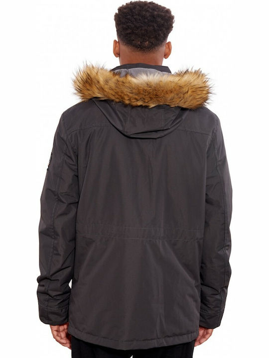 Ice Tech Men's Winter Parka Jacket Gray