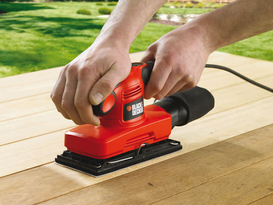 Black & Decker Electric Pulse Sander 240W with Speed Control and with Suction System