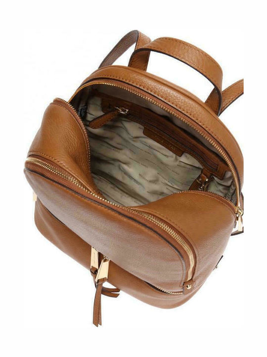 Rhea De piele Geantă de damă Rucsac Tabac maro