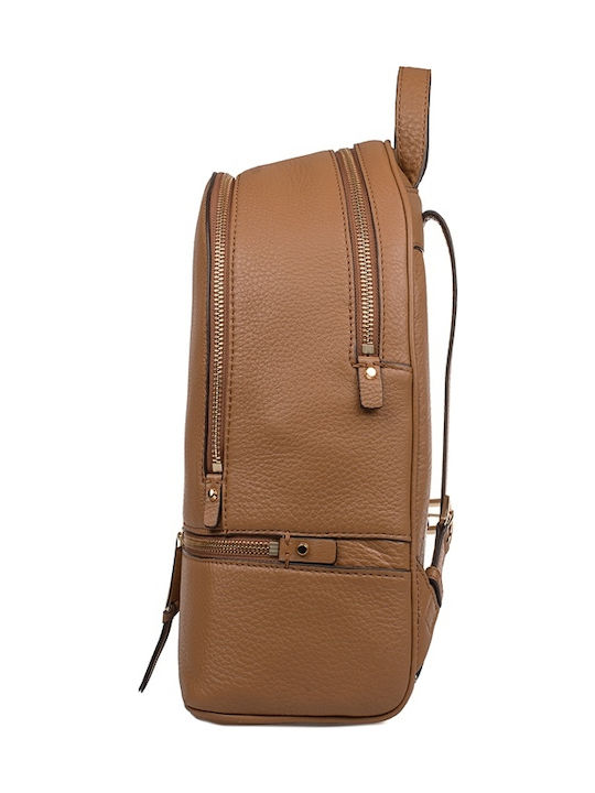 Rhea De piele Geantă de damă Rucsac Tabac maro