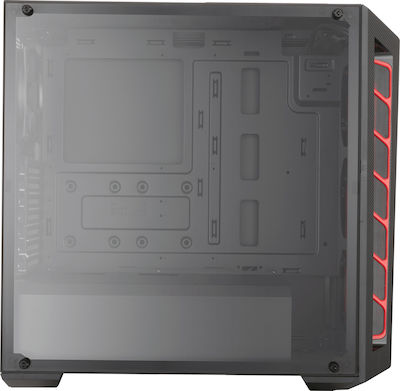 CoolerMaster MasterBox MB510L Midi Tower Κουτί Υπολογιστή με Πλαϊνό Παράθυρο Κόκκινο