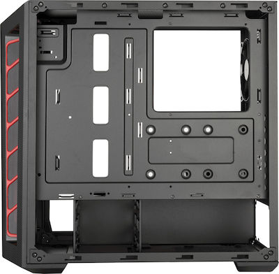 CoolerMaster MasterBox MB510L Midi Tower Κουτί Υπολογιστή με Πλαϊνό Παράθυρο Κόκκινο
