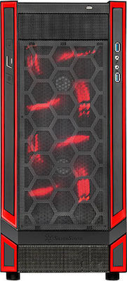 Silverstone RL05 Midi-Turm Computergehäuse Rot