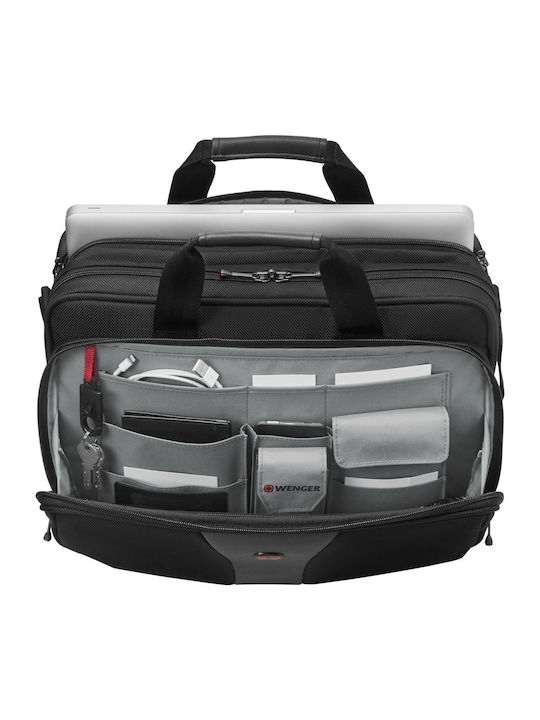 Wenger Legacy Double Gusset Τσάντα Ώμου / Χειρός για Laptop 16" σε Μαύρο χρώμα