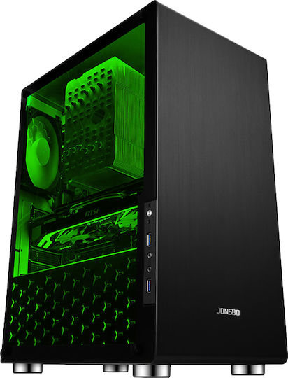 Jonsbo U4 Midi Tower Κουτί Υπολογιστή Μαύρο