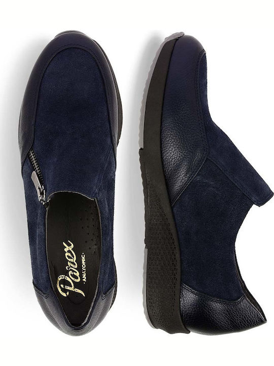 Анатомични Дамски Slip-On Кожени Тъмносини