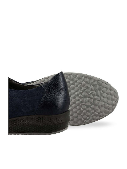 Анатомични Дамски Slip-On Кожени Тъмносини