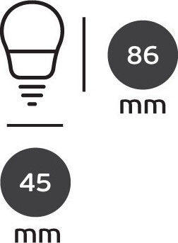 VK Lighting LED Bulb 6W 82mm for Socket E14 Cool White 540lm