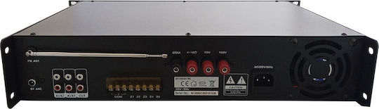 Audien M15600/360 Power Amplifier Microphone Amplifier with 5 Zone 360W/100V USB/FM/Bluetooth