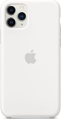 Apple Silicone Case Umschlag Rückseite Silikon Weiß (iPhone 11 Pro) MWYL2ZM/A