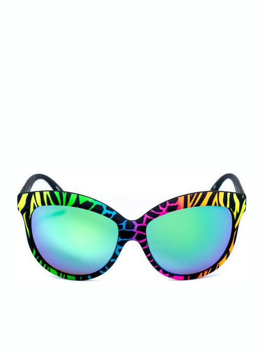 Italia Independent Women's Sunglasses with Multicolour Plastic Frame 0092.ZEF.149