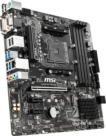 MSI B450M Pro-VDH Max Motherboard Micro ATX με AMD AM4 Socket