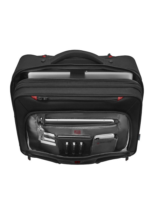 Wenger Transfer Τσάντα Laptop 16" με Ροδάκια σε Μαύρο χρώμα