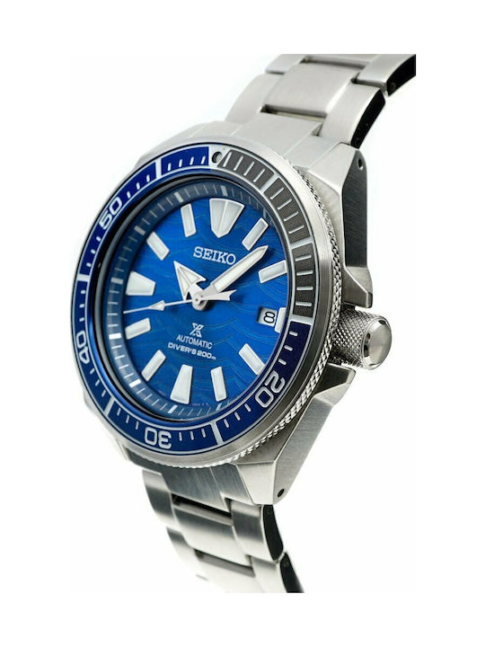 Seiko Prospex Save The Ocean Men's Watch 43.8mm Automatic with Silver Metal Bracelet