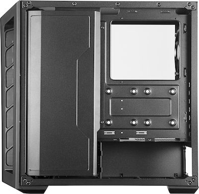 CoolerMaster Masterbox MB530P Gaming Midi Tower Κουτί Υπολογιστή με Πλαϊνό Παράθυρο και RGB Φωτισμό Μαύρο