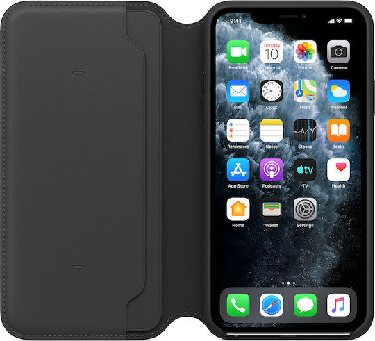 Apple Buchen Sie Synthetisches Leder Schwarz (iPhone 11 Pro Max)