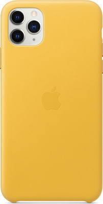 Apple Leather Case Meyer Lemon (iPhone 11 Pro Max)