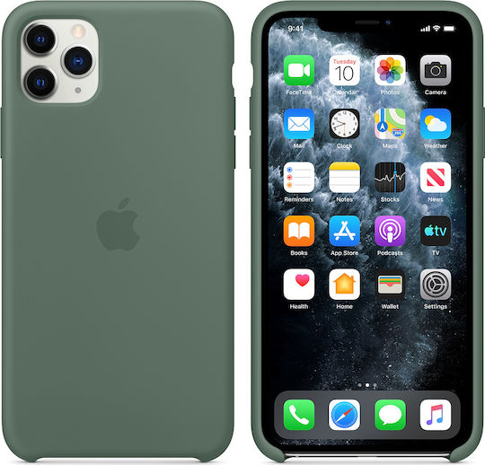 Apple Silicone Case Back Cover Σιλικόνης Πράσινο (iPhone 11 Pro Max)