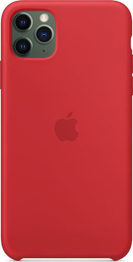 Apple Silicone Case Back Cover Σιλικόνης Κόκκινο (iPhone 11 Pro Max)