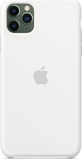 Apple Silicone Case Back Cover Σιλικόνης Λευκό (iPhone 11 Pro Max)