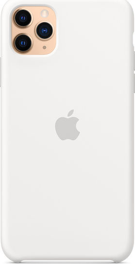 Apple Silicone Case Back Cover Σιλικόνης Λευκό (iPhone 11 Pro Max)