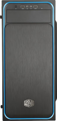 CoolerMaster Masterbox E500L Turnul Midi Cutie de calculator cu fereastră laterală Albastru
