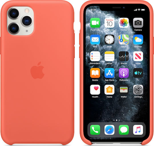 Apple Back Cover Silicone Orange (iPhone 11 Pro)
