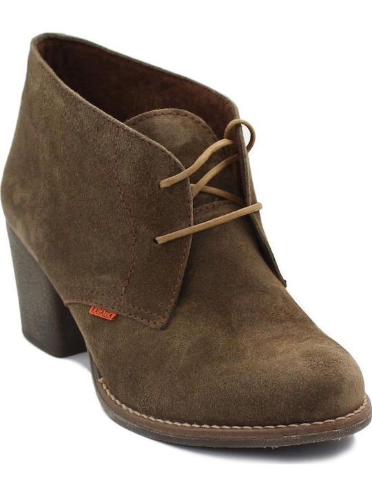 Suede Women's Ankle Boots with Medium Heel Puro