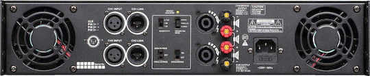 Audio Master A600 PA Power Amplifier 2 Channels 600W/4Ω 780W/8Ω Black